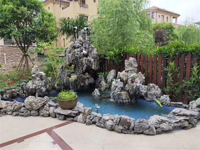 三江庭院假山鱼池制作方法